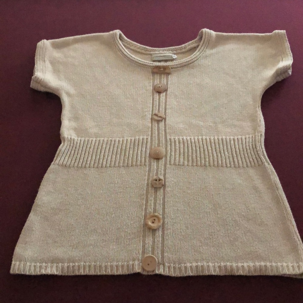 Coldwater Creek beige s/s sweater